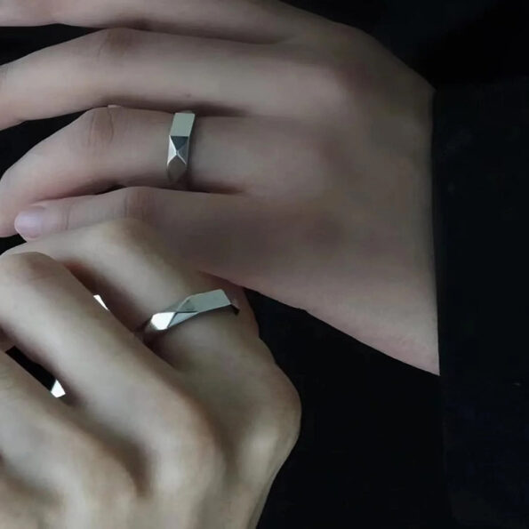 Secret Projection Couple Ring I Love You